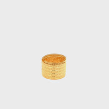 Load and play video in Gallery viewer, 18K Yellow Gold Ring Fortune Luck 1.93 grams