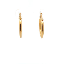 Load image into Gallery viewer, 18K Gold Earrings Hoops Polished Small 1.09 grams - Rafant