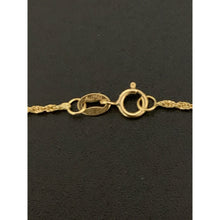 Load image into Gallery viewer, 18K Gold Necklace Chain 18 inches Twisted Knot Pendant 1.46 grams - Rafant