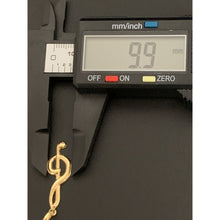 Load image into Gallery viewer, 18K Gold Necklace Curb Chain 17.75" with Music Note Pendant 1.59 grams - Rafant