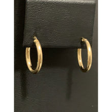 Load image into Gallery viewer, 18K Gold Earrings Hoops Loops Small 1.03 grams - Rafant