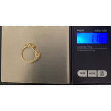 Load image into Gallery viewer, 18K Gold Ring Panther 1.16 grams Size 5.5 with Cubic Zirconia Stones - Rafant