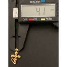 Load image into Gallery viewer, 18K Gold Pendant Cross Beaded 1.12 grams - Rafant