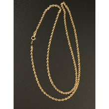 Load image into Gallery viewer, 18K Gold Necklace Rope Chain Only 19.75 inches 2.31 grams - Rafant