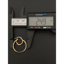 Load image into Gallery viewer, 18K Gold Twin Loops Hoops Earrings 2.21 grams - Rafant