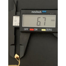 Load image into Gallery viewer, 18K Gold Necklace Chain 16.5 inches with Puffed Heart Pendant Charm 1.69 grams - Rafant