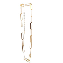 Load image into Gallery viewer, 18K Gold Bracelet Paperclip 6.5 inches plus 1.25 inches 0.60 grams - Rafant