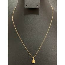 Load image into Gallery viewer, 18K Gold Necklace Chain Cable Link 17.50" with Knot Pendant 1.24 grams - Rafant