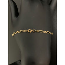 Load image into Gallery viewer, 18K Gold Bracelet Paperclip Chain Link 2 grams 7.5 inches - Rafant