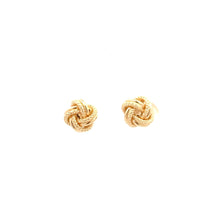 Load image into Gallery viewer, 18K Gold Earrings Stud Knot Small 1.25 grams - Rafant