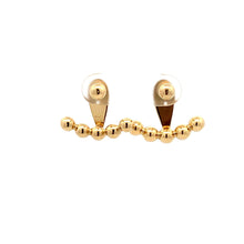 Load image into Gallery viewer, 18K Gold Earrings Balls Stud Post Dangle 2.06 grams - Rafant
