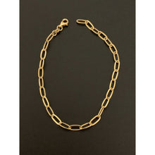 Load image into Gallery viewer, 18K Gold Bracelet Paperclip Chain Link 2 grams 7.5 inches - Rafant
