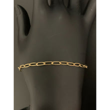 Load image into Gallery viewer, 18K Gold Bracelet Paperclip Chain Link 2 grams 7.5 inches - Rafant