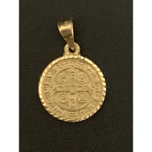 Load image into Gallery viewer, 18K Gold Pendant Saint Benedict Religious 1.32 grams - Rafant