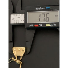 Load image into Gallery viewer, 18K Gold Necklace Chain 16 inches Paperclip and Bag Pendant 6.58 grams - Rafant