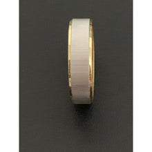 Load image into Gallery viewer, 18K Gold Ring Wedding Band Two Tone Yellow White 2.68 grams S 7.25 - Rafant