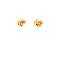 Load image into Gallery viewer, 18K Yellow Gold Earrings Heart Stud 1.37 grams - Rafant
