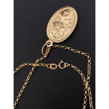 Load image into Gallery viewer, 18K Gold Gold Necklace Chain 17.75 Inches with Woman Lady Pendant 2.39 grams - Rafant