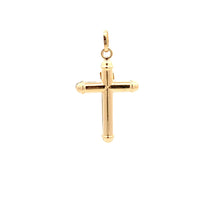 Load image into Gallery viewer, 18K Yellow Gold Pendant Cross Jesus Christ Religious 1.67 grams - Rafant