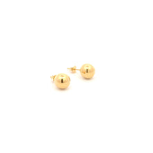 Load image into Gallery viewer, 18K Yellow Gold Earrings Stud Ball Polished 1.33 grams - Rafant