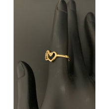 Load image into Gallery viewer, 18K Gold Ring Double Heart 1.24 grams Size 5.5 - Rafant