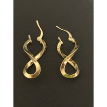 Load image into Gallery viewer, 18K Gold Earrings Dangling Infinity 1.31 grams - Rafant