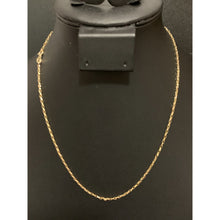 Load image into Gallery viewer, 18K Gold Necklace Chain Cable Link 17.75 inches 1.83 grams - Rafant