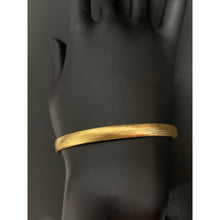 Load image into Gallery viewer, 18K Gold Bracelet Soft Bangle Mesh Flexible Size 7 inches 2.07 grams - Rafant