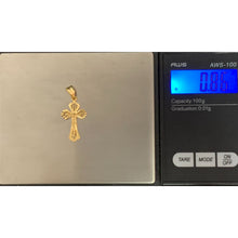 Load image into Gallery viewer, 18K Gold Pendant Cross Jesus Christ 0.86 grams - Rafant