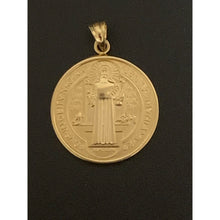 Load image into Gallery viewer, 18K Gold Pendant Saint Benedict Religious 2.70 grams - Rafant