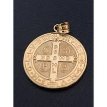 Load image into Gallery viewer, 18K Gold Pendant Saint Benedict Religious 2.70 grams - Rafant