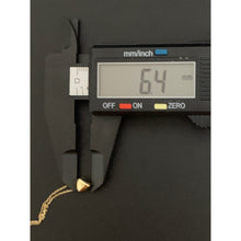 Load image into Gallery viewer, 18K Gold Necklace Chain 16.5 inches with Puffed Heart Pendant Charm 1.69 grams - Rafant