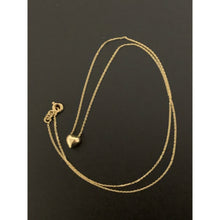 Load image into Gallery viewer, 18K Gold Necklace Chain 16.50 inches with Heart Pendant 1.68 grams - Rafant