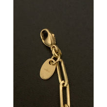 Load image into Gallery viewer, 18K Gold Bracelet Paperclip Small Link 7 inches 2.47 grams - Rafant