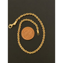 Load image into Gallery viewer, 18K Gold Bracelet Rope Size 8 inches 2.47 grams - Rafant