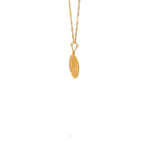 Load image into Gallery viewer, 18K Gold Necklace Chain 18" Pendant Mother Mary Jesus Religious 1.33 grams - Rafant
