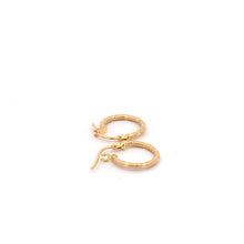 Load image into Gallery viewer, 18K Yellow Gold Earrings Very Tiny Hoops 0.83 grams - Rafant