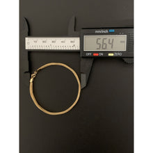 Load image into Gallery viewer, 18K Gold Bracelet Soft Flexible Bangle 6.75 inches 1.77 grams - Rafant