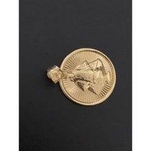 Load image into Gallery viewer, 18K Gold Pendant Round Sto Nino 1.37 grams - Rafant