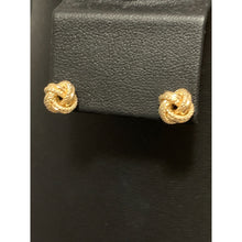 Load image into Gallery viewer, 18K Gold Earrings Stud Knot Small - Rafant