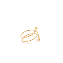 Load image into Gallery viewer, 18K Yellow Gold Ring Flower Spiral 1.17 grams Size 8.5 - Rafant