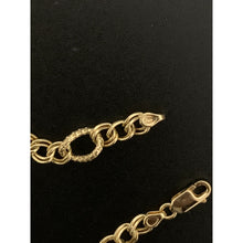 Load image into Gallery viewer, 18K Gold Bracelet Women Cable Link Chain 7.5 inches 3.75 grams - Rafant