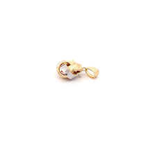 Load image into Gallery viewer, 18K Gold Pendant Knot Tricolor White Yellow Rose Gold 1.10 grams - Rafant