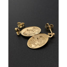 Load image into Gallery viewer, 18K Gold Earrings Post Dangle Woman Lady 1.17 grams - Rafant