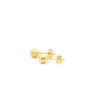 Load image into Gallery viewer, 18K Yellow Gold Earrings Stud Ball Textured 1.07 grams Small - Rafant
