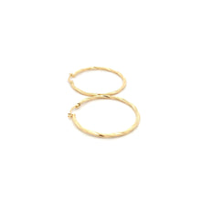 Load image into Gallery viewer, 18K Yellow Gold Earrings Hoops Large Spiral 1.75 grams - Rafant