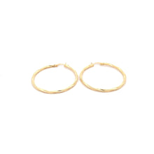 Load image into Gallery viewer, 18K Yellow Gold Earrings Hoops Large Spiral 1.75 grams - Rafant