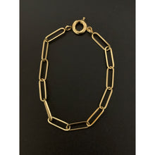 Load image into Gallery viewer, 18K Yellow Gold Bracelet Paperclips 6.5 inches - Rafant