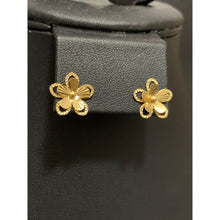 Load image into Gallery viewer, 18K Gold Earrings Stud Flower 1.15 grams - Rafant