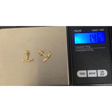 Load image into Gallery viewer, 18K Gold Earrings Infinity 1.46 grams Small - Rafant